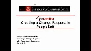 Creating a Change Request in PeopleSoft