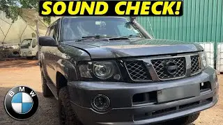 Nissan Patrol With Swapped BMW M57 Bi-Turbo Engine - Sound Check!
