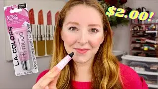 LA COLORS MOOD INSTINCTIVE LIPGLOSS SWATCH & REVIEW