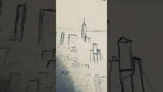 New York Skyline Sketch