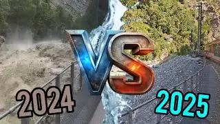 1 Year After Zermatt Floodings. Train Ride Comparing 2024 VS 2025