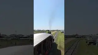 Buckley train leaving  the station and headed up the hill #steamengine #Buckley