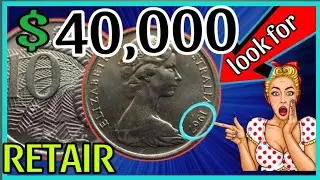 🔴10-центовая австралийская самая ценная монета, стоимость которой может достигать 40 000 долларов. Ищите её! Монеты высокой стоимости