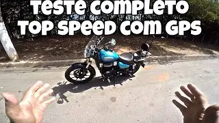 TESTE E TOP SPEED GPS ROYAL ENFIELD METEOR 350