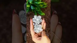 Earrings made from old lace🌸👀#shorts#youtubeshorts#viral🌼✨