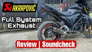 [ENG SUB] AKRAPOVIC CARBON FULL SYSTEM EXHAUST ON GIXXER 155 F.I | DETAILED REVIEW + FLYBY CLIPS