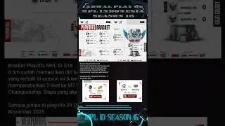 JADWAL PLAY OF BRACKET MPL ID SEASON 16 2025 I PLAY OF BO5