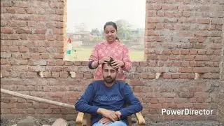 ASMR BARBER,!!! Head Massage and Natural Sound..💯🇮🇳