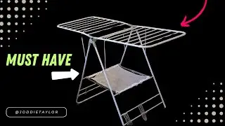 Review | Honey-Can-Do Heavy Duty Gullwing Drying Rack | Doing laundry without a dryer
