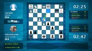 Chess Game Analysis: LELSHD - AlexNikov42, 0-1