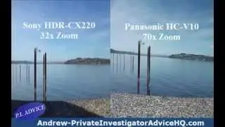Zoom Comparison for 32x and 70x Video Cameras