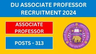 DU Notification 2024 | DU Vacancy, Salary, Eligibility, Syllabus 2024| Latest Government Jobs 2024
