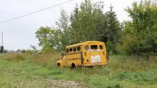 Ghost towns of Alberta part 1 with ghost captured in window