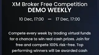 Trade on demo and earn real cash . XM broker weekly demo competition. Link in description 