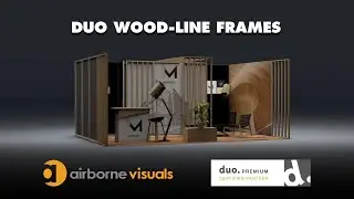 DUO WOOD-LINE Modular Booth Frames for Trade Shows