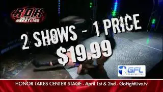 ROH Honor Takes Center Stage - April 1st and 2nd - GoFightLive.tv