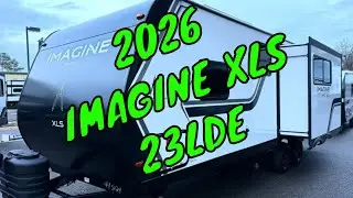 NEW 2026 GRAND DESIGN IMAGINE XLS 23LDE TRAVEL TRAILER Dodd RV COUPLES CAMPER WALKTHROUGH SOLAR