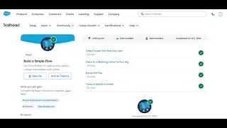Collect Contact Info from Your User | Build a Simple Flow | Trailhead |  Salesforce | Internship