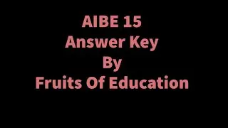 AIBE 15