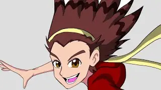 Drawing Robin Kazami From Beyblade X