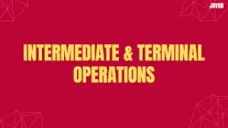 Java 8 Stream API   Intermediate & Terminal Operations Explained with Examples #Manish Arya