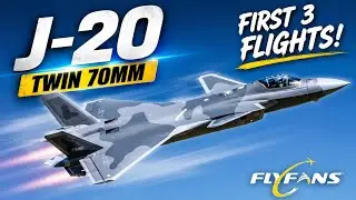 Понадобилось 3 полета, чтобы он мне понравился! Первые полеты: FlyFans J-20 Twin 70mm Jet