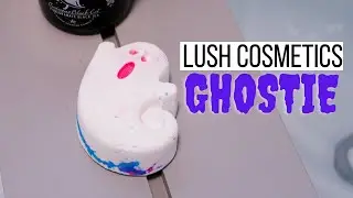 GHOSTIE | BATH BOMB | LUSH COSMETICS | Halloween | Bath Tub Demo and Review