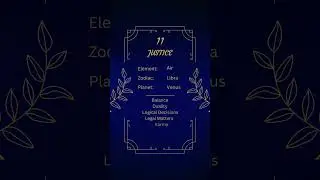 Justice #tarotlearning #justice