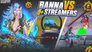 Fastest 1v4 Player [ BANNA ] 🔥 Instance Solo Vs Squad Conqueror Lobby Gameplay & Clutches | BGMI