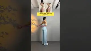 Girls don't know, use resistance band&mdash;slim back, fix hunches, straight posture and lift your bust!
