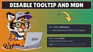 How to Disable Tooltip and MDN Reference in Visual Studio Code