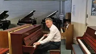 Second Hand Kemble Oxford Upright Acoustic Piano Demonstration & Review by Graham Blackledge