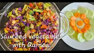 Saut&eacute;ed vegetables with Quinoa I nutritious vegetable salad