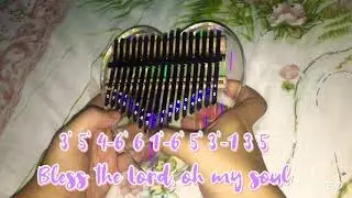 Bless The Lord (10,000) Kalimba Cover with Numbered Notations