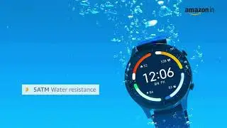 Mi Watch Revolve (Midnight Black)&ndash; Alexa Built-in, Steel Frame, 1.39 AMOLED Display, 14 Days Battery