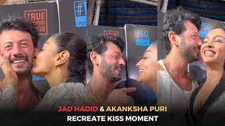 Jad Hadid & Akanksha Puri Recreate KISS Moment In Public | WATCH