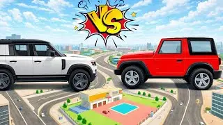 🎯 Franklin Giant 🚘 Thar VS Jeep 🚗 Gaint Defender 💥 Franklin Chinchan 💥 Indian theft auto simulator