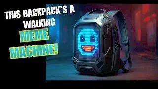 Backpack with a FACE? Smart LED Backpack! Divoom Cyberbag