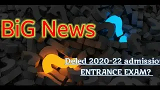 Big news   D.el.ed 2020-22 Admission