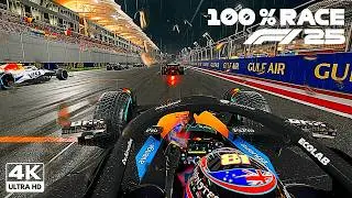 F1 25 Ultra Realistic Gameplay 4K | Oscar Piastri's McLaren MCL39 | 2025 Bahrain GP 100% Race