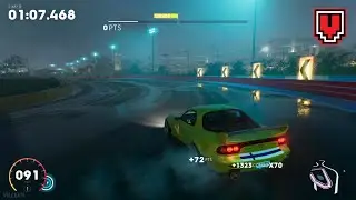 The Crew 2 - Miami Race Track Skid Drift - Ace difficulty - 359,199 points - Mazda RX7