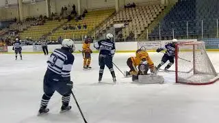 Chatham ice hockey forward Conor Gilleece scores