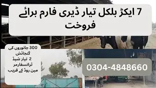 7 Acre Ready Dairy farm for sale | Farm house | Cheap Dairy farm near Lahore| #pkpropertiesofficial