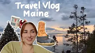 Travel Vlog | visiting Maine, book shopping, gorgeous views, relaxing by the lake