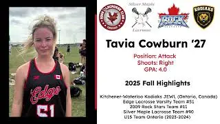 '25 Fall Highlights - Tavia Cowburn '27 Attack (R)