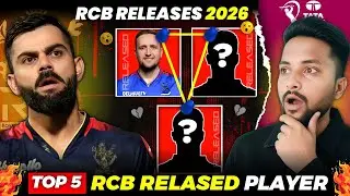 IPL 2026 : RCB Released Player List IPL 2026 🔥 | Mega Auction Breaking Update!