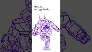 BattleTech: Mercury BattleMech (#mechwarrior #battletech #battletechlore #scifi)