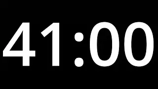 41 MINUTE TIMER with alarm - COUNTDOWN Clock Alarm