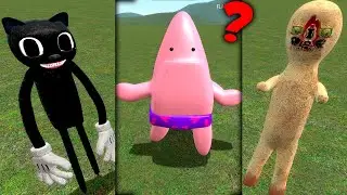 Garry's Mod: Patrick.EXE Vs Cartoon Cat Vs SCP-093 Epic Battle
