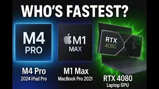 M4 Pro vs M1 Max vs RTX 4080